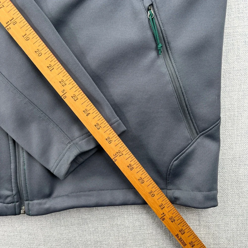 The North Face Apex Canyonwall Hybrid Hoodie Jacket Men XL Green Grey Full Zip